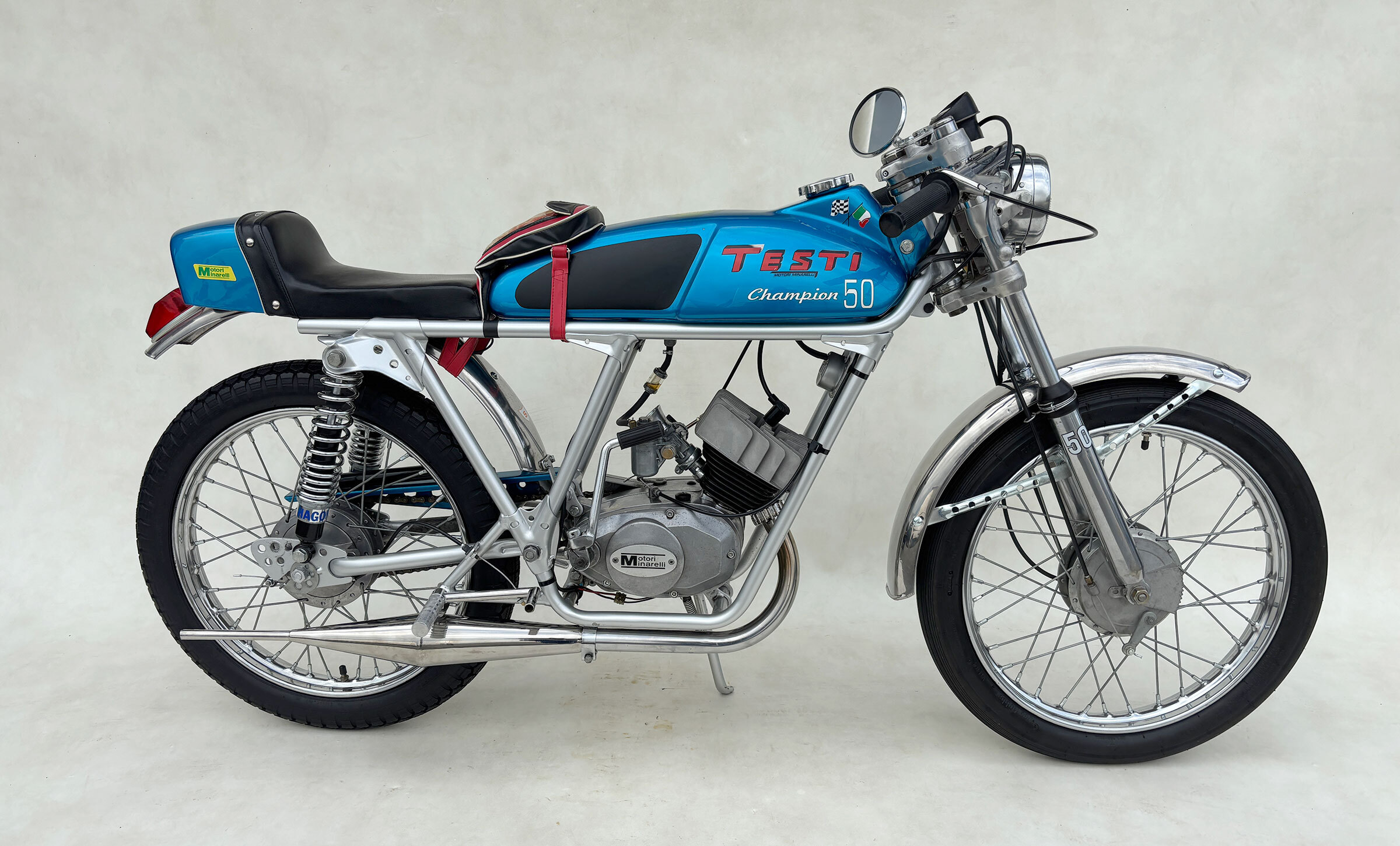 Testi Champion blauw voetv 1973 1